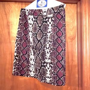 Calvin Klein Animal Print Skirt